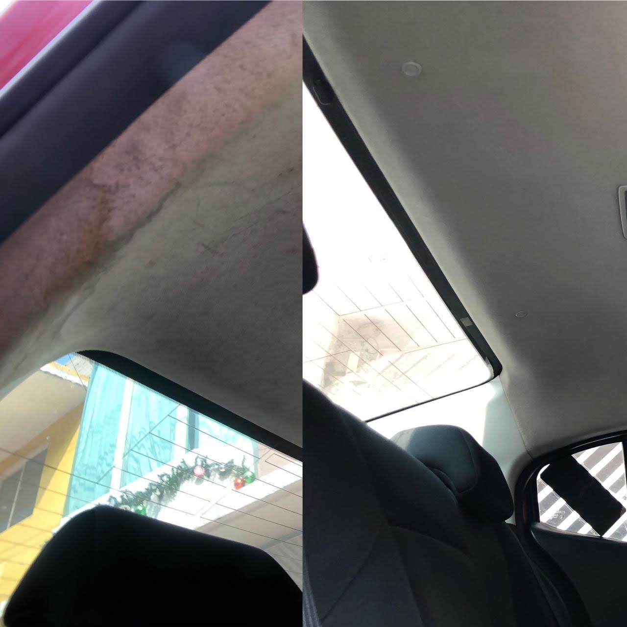 Antes y después - techo